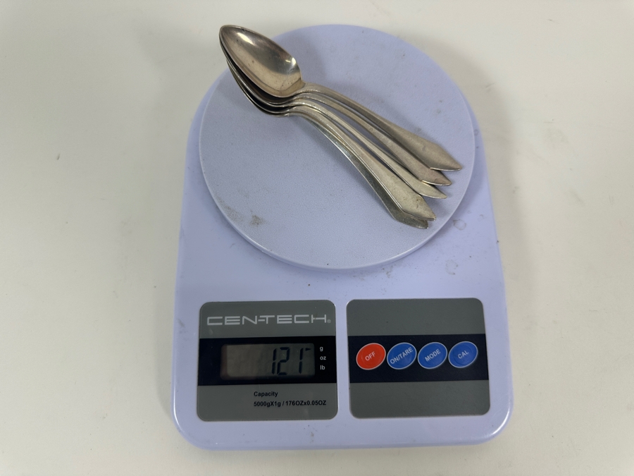 Six Vintage Sterling Silver Spoons 5.5L 121g - Sterling Silver Melt Value = $119 [Photo 10]