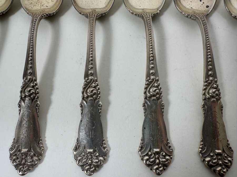 Six Vintage English Sterling Silver Spoons 5.75L 181g - Sterling Silver Melt Value = $178 [Photo 4]