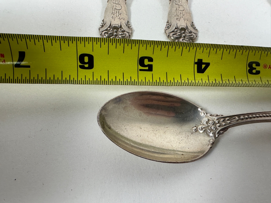 Six Vintage English Sterling Silver Spoons 5.75L 181g - Sterling Silver Melt Value = $178 [Photo 12]