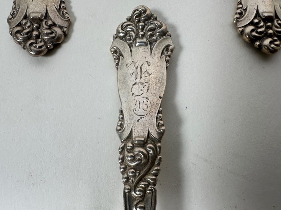 Six Vintage English Sterling Silver Spoons 5.75L 181g - Sterling Silver Melt Value = $178 [Photo 6]