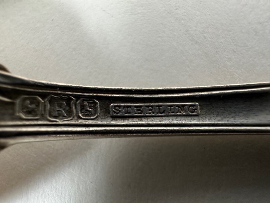 Six Vintage English Sterling Silver Spoons 5.75L 181g - Sterling Silver Melt Value = $178 [Photo 9]