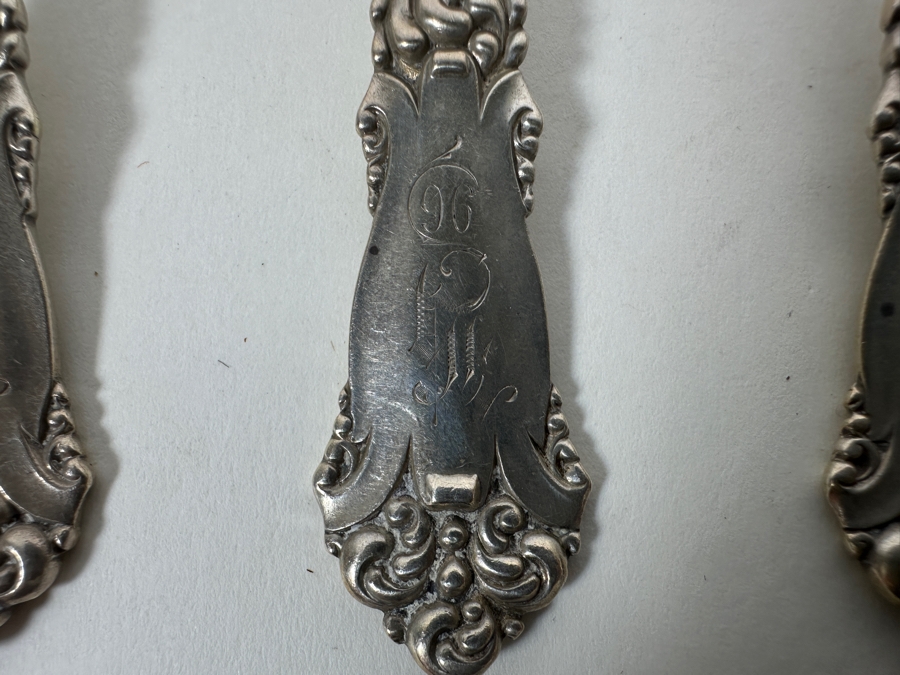 Six Vintage English Sterling Silver Spoons 5.75L 181g - Sterling Silver Melt Value = $178 [Photo 5]