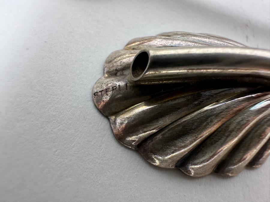 Four Vintage Sterling Silver Scalloped Julep Spoons 40g - Sterling Silver Melt Value = $39 [Photo 6]