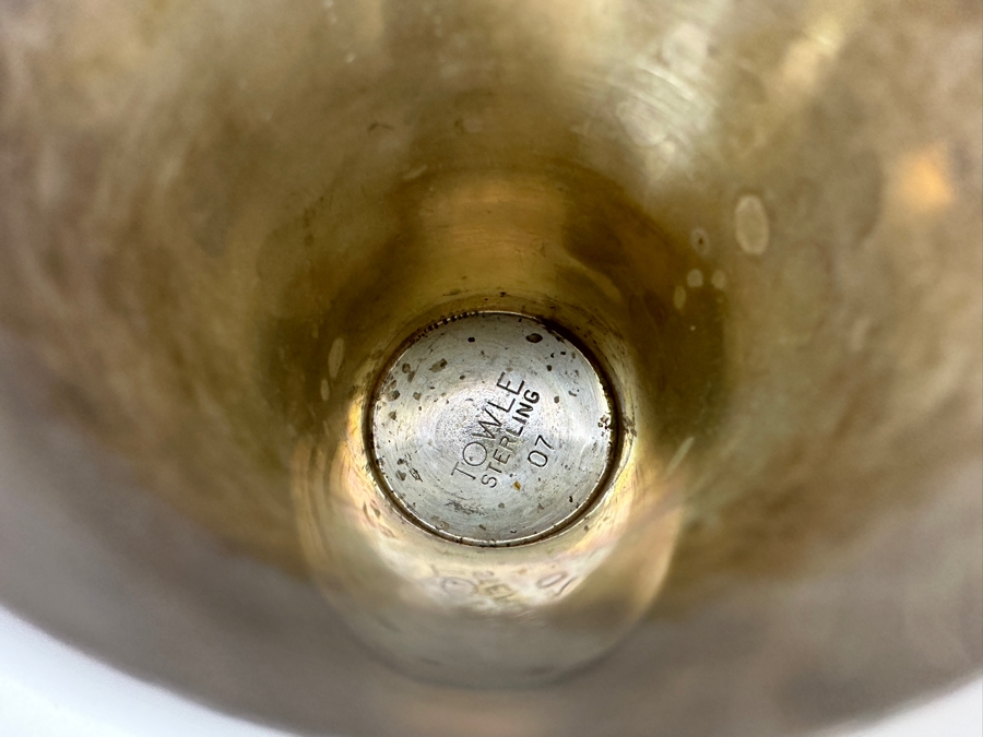 Vintage Sterling Silver Towle Jigger 5H 64g - Sterling Silver Melt Value = $63 [Photo 6]