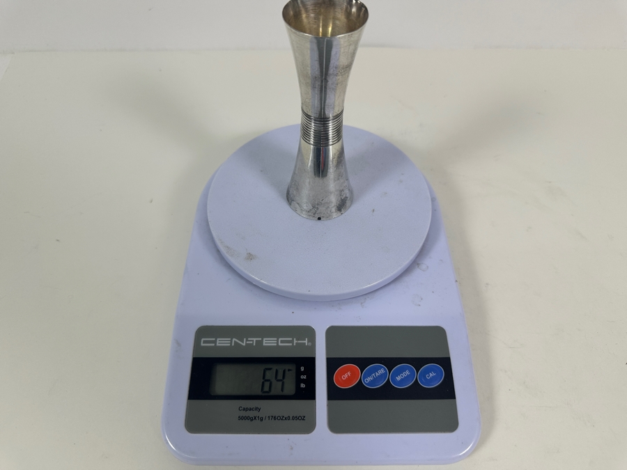 Vintage Sterling Silver Towle Jigger 5H 64g - Sterling Silver Melt Value = $63 [Photo 9]