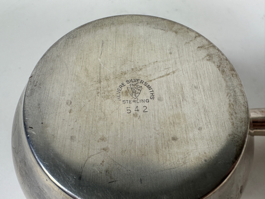 Vintage Sterling Silver Revere Pipkin Cooking Pot 7L 75g - Sterling Silver Melt Value = $74 [Photo 11]