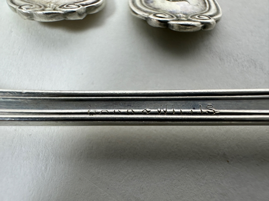 Six Antique English Sterling Silver Seafood Forks 94g - Sterling Silver Melt Value = $92 [Photo 8]