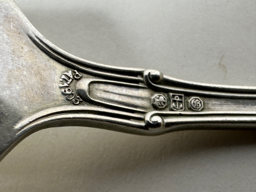 Six Antique English Sterling Silver Seafood Forks 94g - Sterling Silver Melt Value = $92 [Photo 11]