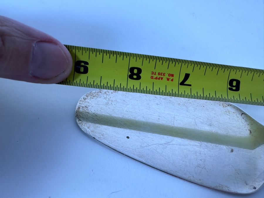 Vintage Georg Jensen Denmark Sterling Silver Cake Server 9'L 96g - Sterling Silver Melt Value = $94 [Photo 11]