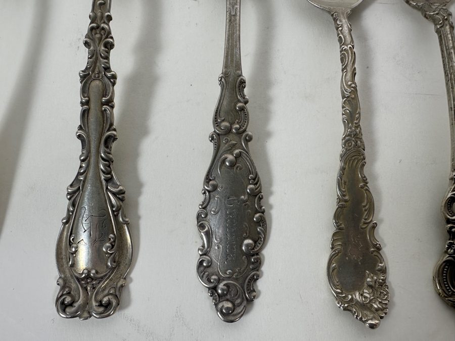 Collection Of Twelve Vintage Sterling Silver Spoons 287g - Sterling Silver Melt Value = $282 [Photo 5]