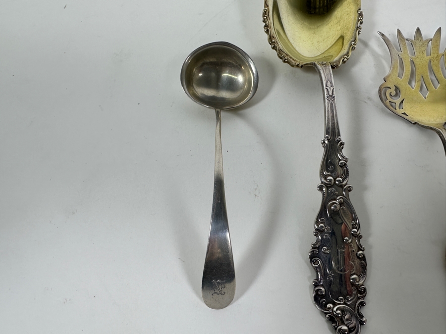 Four Vintage Sterling Silver Serving Pieces 150g - Sterling Silver Melt Value = $147 [Photo 7]