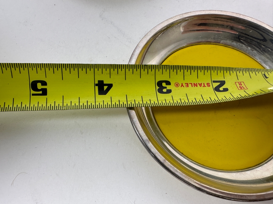 Vintage Sterling Silver Towle Colorful Coaster Set 3.5W [Photo 8]