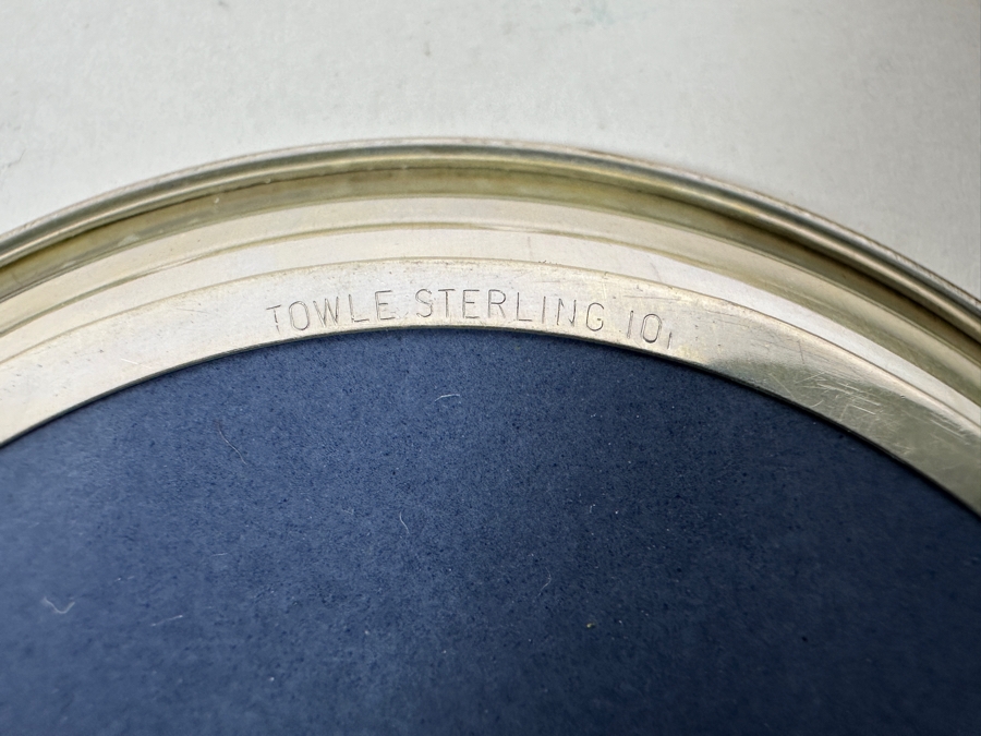 Vintage Sterling Silver Towle Colorful Coaster Set 3.5W [Photo 7]