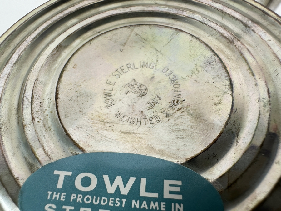 Weighted Sterling Silver Towle Compote 6H And Weighted Sterling Silver Bud Vase 7H [Photo 7]