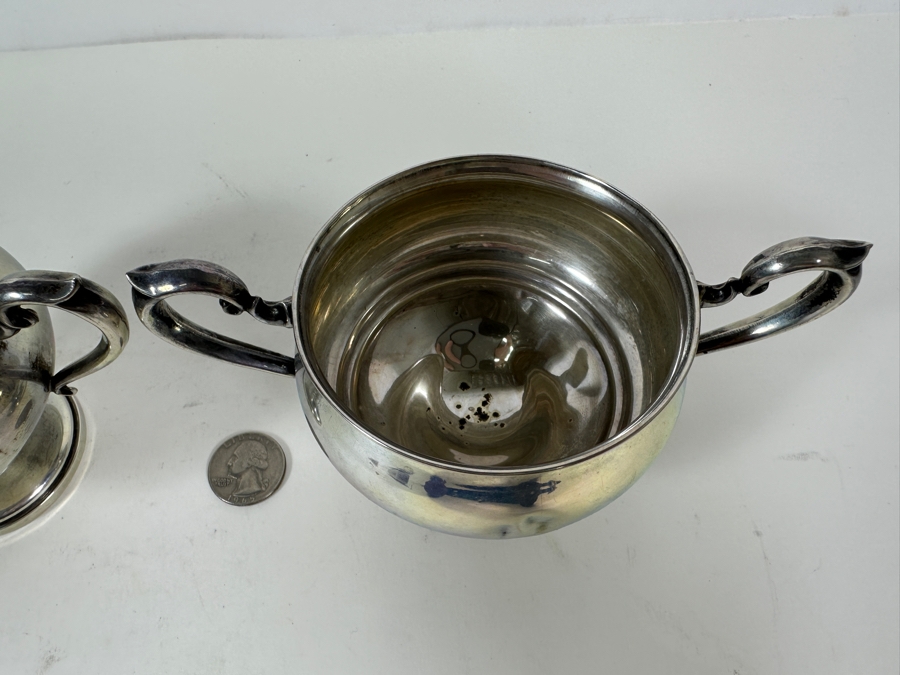 Weighted Sterling Silver Fisher Creamer & Sugar Bowl [Photo 5]