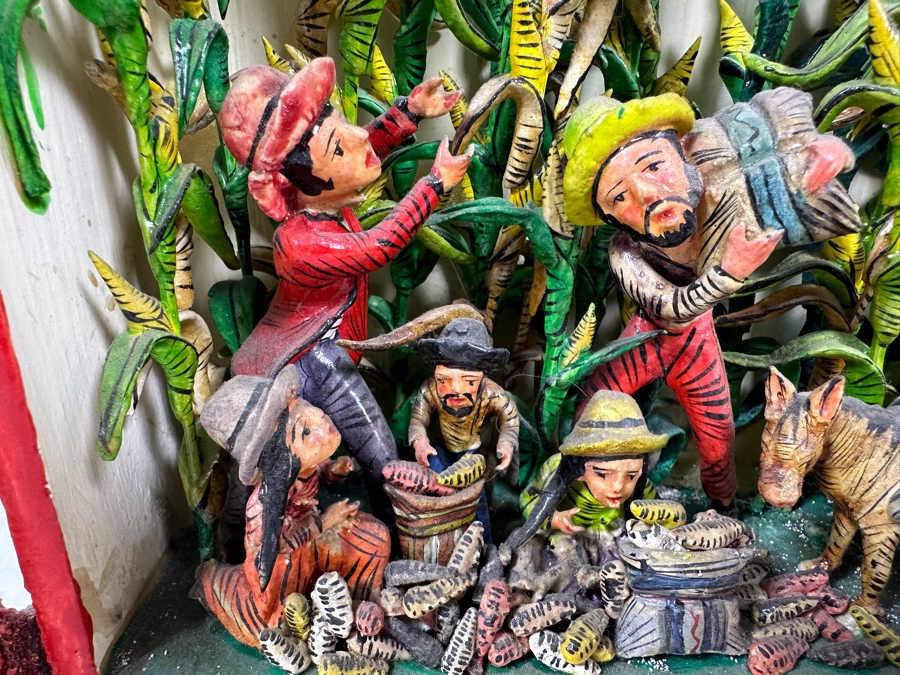 Nicario Jimenez Quispe (B. 1957, Peruvian/American) Stunning Peruvian Retablo 8W X 3D X 10.5H [Photo 7]