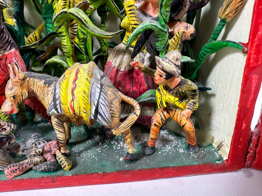 Nicario Jimenez Quispe (B. 1957, Peruvian/American) Stunning Peruvian Retablo 8W X 3D X 10.5H [Photo 10]