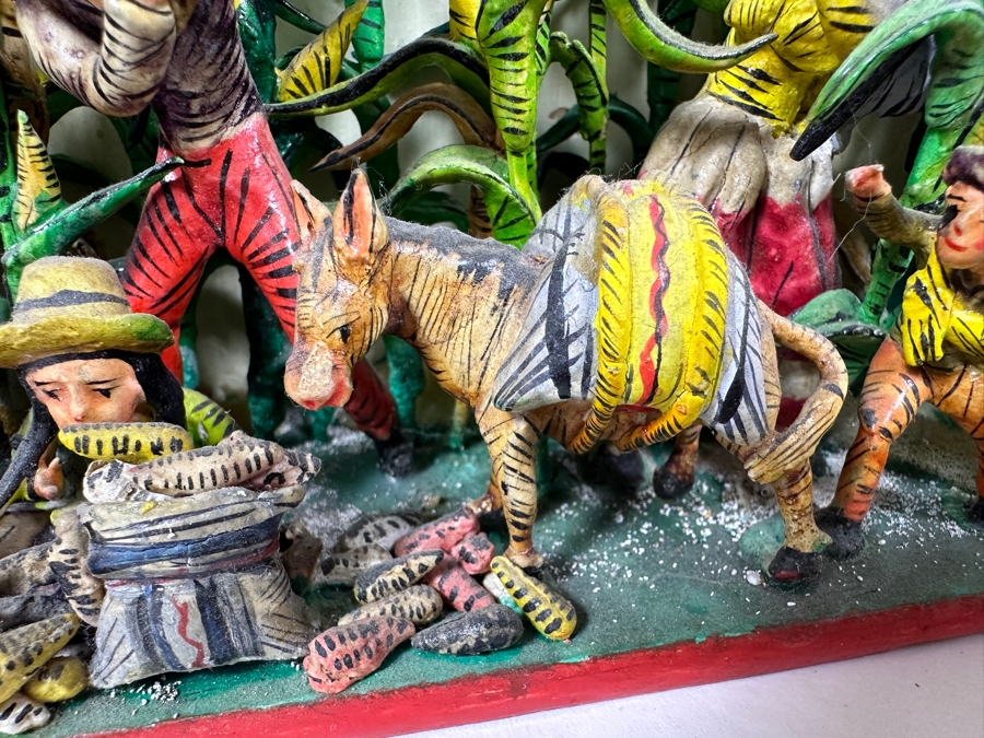 Nicario Jimenez Quispe (B. 1957, Peruvian/American) Stunning Peruvian Retablo 8W X 3D X 10.5H [Photo 11]