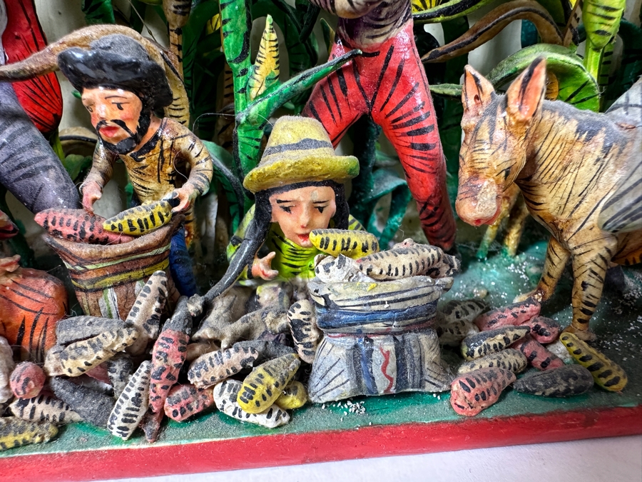 Nicario Jimenez Quispe (B. 1957, Peruvian/American) Stunning Peruvian Retablo 8W X 3D X 10.5H [Photo 12]