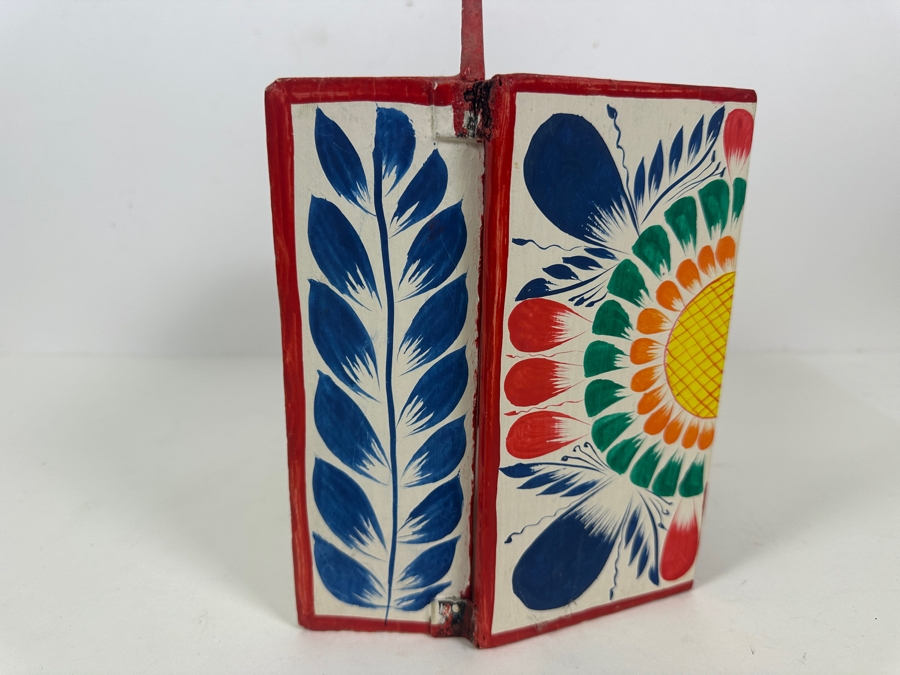 Nicario Jimenez Quispe (B. 1957, Peruvian/American) Stunning Peruvian Retablo 8W X 3D X 10.5H [Photo 18]