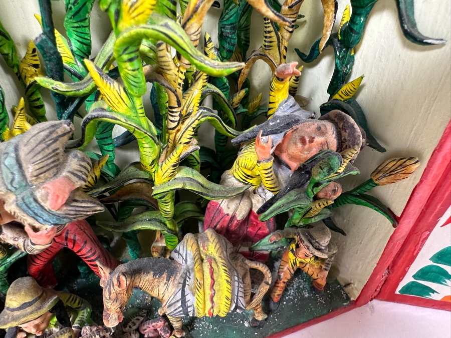 Nicario Jimenez Quispe (B. 1957, Peruvian/American) Stunning Peruvian Retablo 8W X 3D X 10.5H [Photo 9]