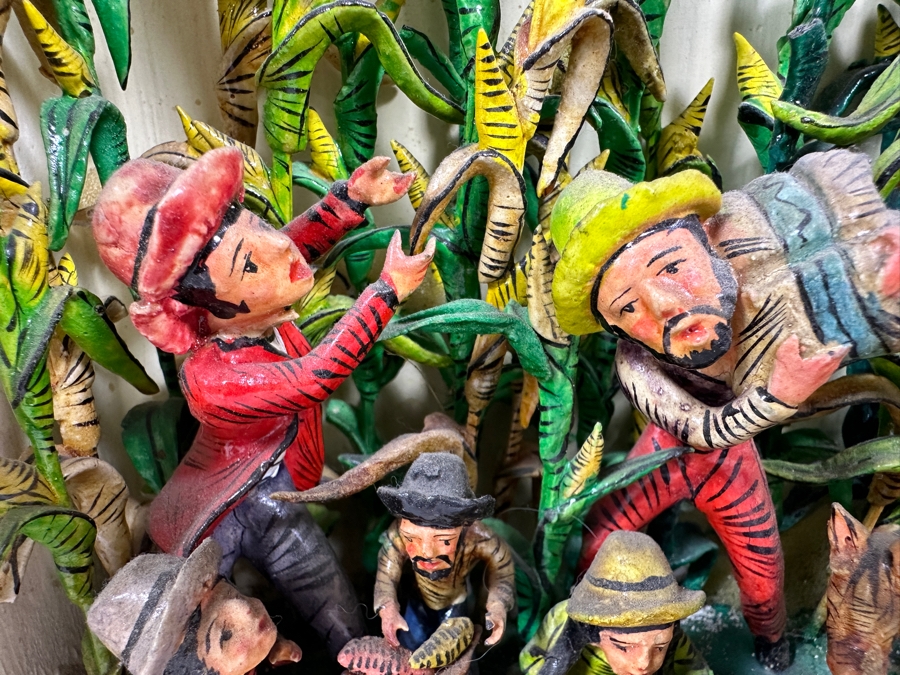 Nicario Jimenez Quispe (B. 1957, Peruvian/American) Stunning Peruvian Retablo 8W X 3D X 10.5H [Photo 14]