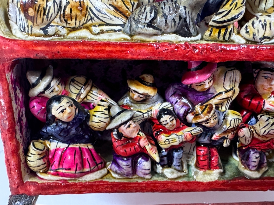 Nicario Jimenez Quispe (B. 1957, Peruvian/American) Stunning Peruvian Retablo Box 6W X 3.5D X 3.5H [Photo 8]