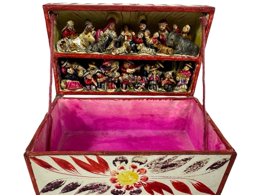 Nicario Jimenez Quispe (B. 1957, Peruvian/American) Stunning Peruvian Retablo Box 6W X 3.5D X 3.5H [Photo 2]