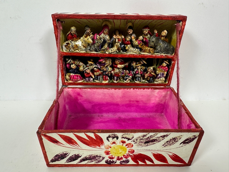 Nicario Jimenez Quispe (B. 1957, Peruvian/American) Stunning Peruvian Retablo Box 6W X 3.5D X 3.5H [Photo 3]