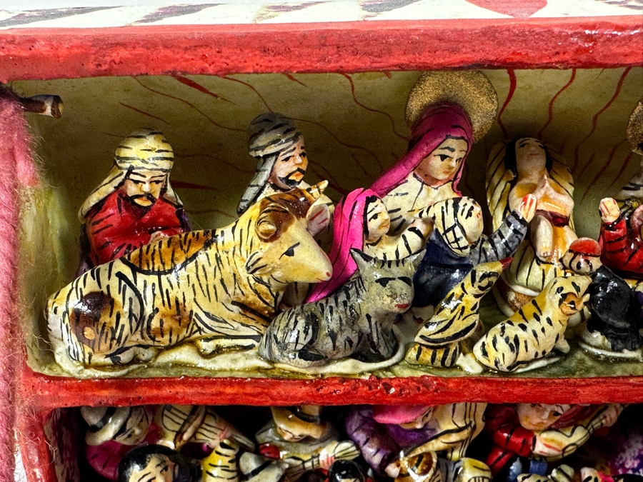 Nicario Jimenez Quispe (B. 1957, Peruvian/American) Stunning Peruvian Retablo Box 6W X 3.5D X 3.5H [Photo 7]