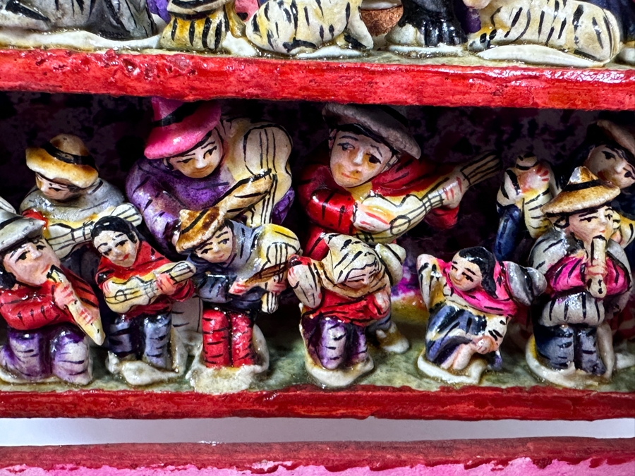 Nicario Jimenez Quispe (B. 1957, Peruvian/American) Stunning Peruvian Retablo Box 6W X 3.5D X 3.5H [Photo 9]