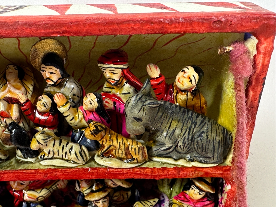 Nicario Jimenez Quispe (B. 1957, Peruvian/American) Stunning Peruvian Retablo Box 6W X 3.5D X 3.5H [Photo 6]