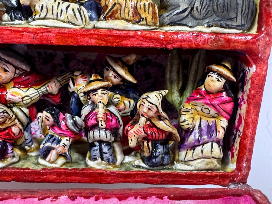 Nicario Jimenez Quispe (B. 1957, Peruvian/American) Stunning Peruvian Retablo Box 6W X 3.5D X 3.5H [Photo 10]