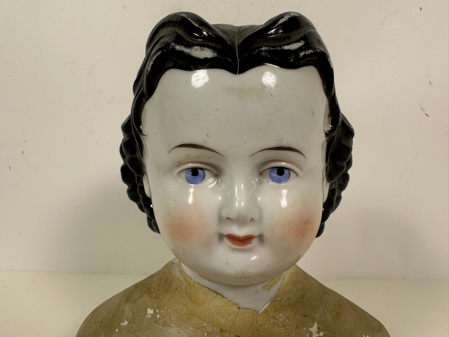Antique Adelina Patti Hand Painted China Head Doll 7W X 8.5H [Photo 3]