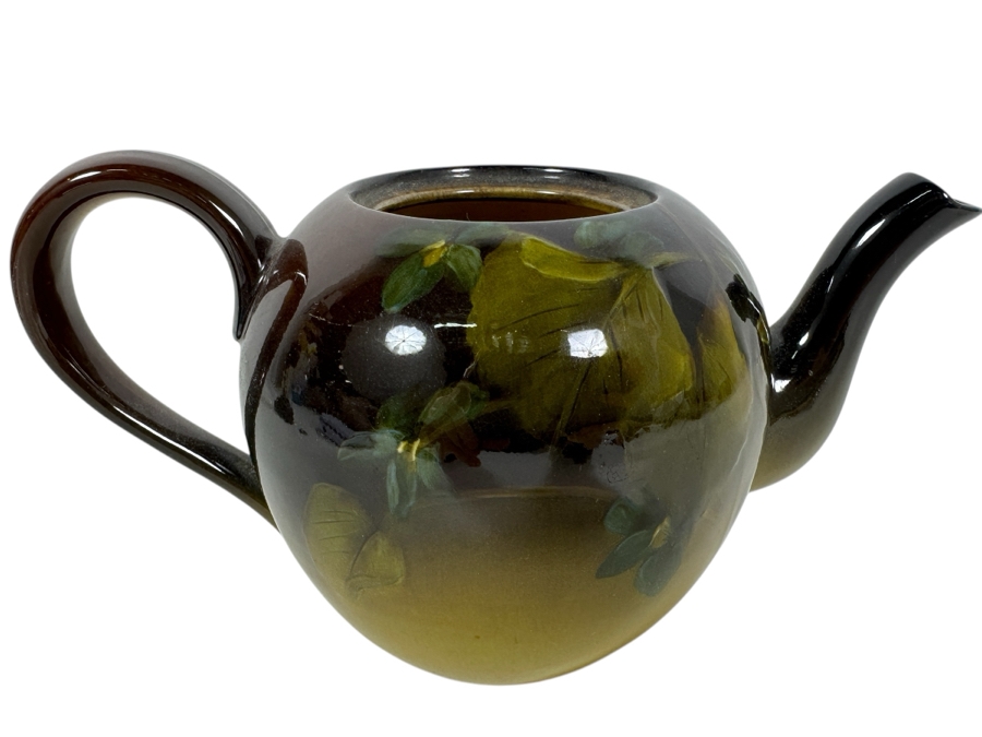 Antique Rookwood Pottery Teapot - Missing Lid - Use As Planter 7.25W X 3.75H [Photo 1]