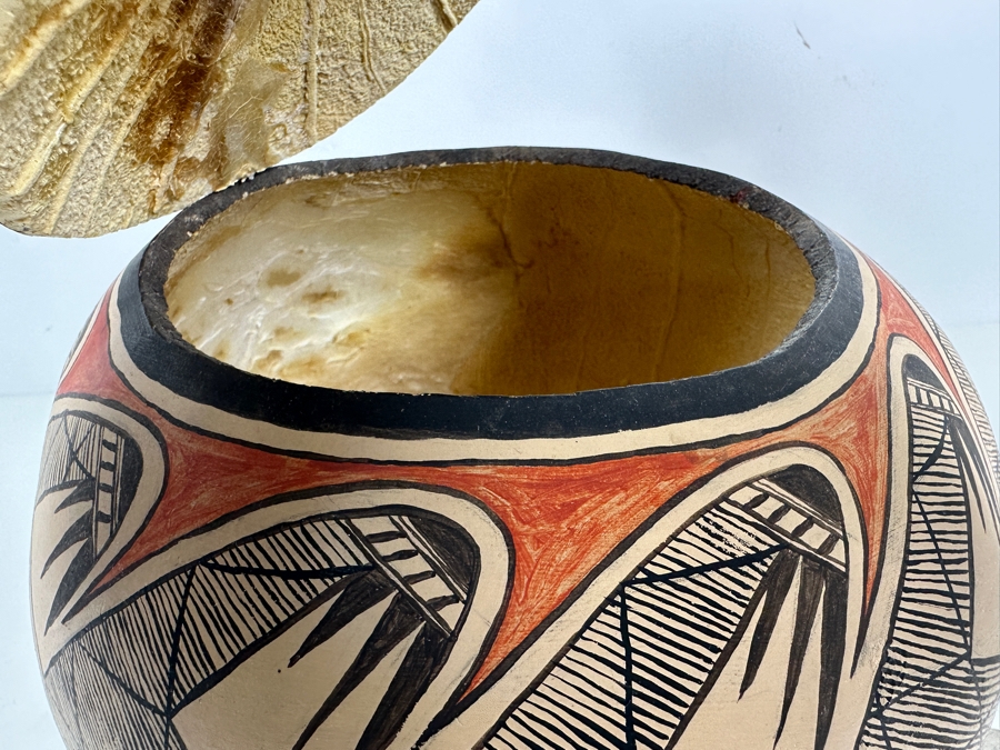 Hand Painted Gourd Artist Unknown 10W X 10H [Photo 6]