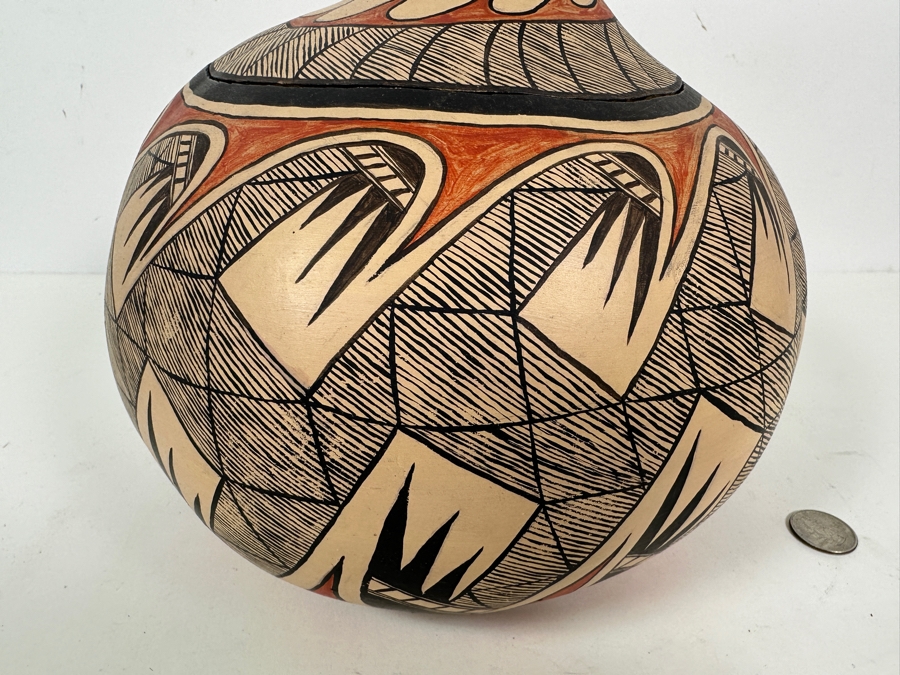 Hand Painted Gourd Artist Unknown 10W X 10H [Photo 5]