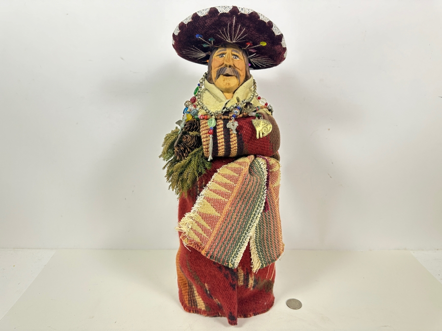 Pam & Terry Montandon Hand Carved Signed Wooden Doll 1993 17H [Photo 3]