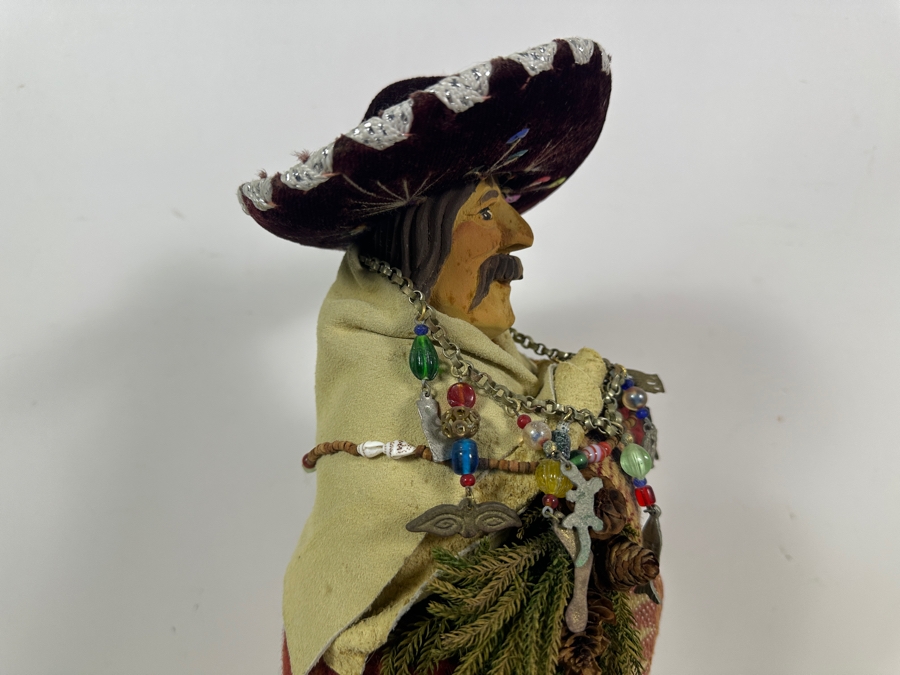 Pam & Terry Montandon Hand Carved Signed Wooden Doll 1993 17H [Photo 7]