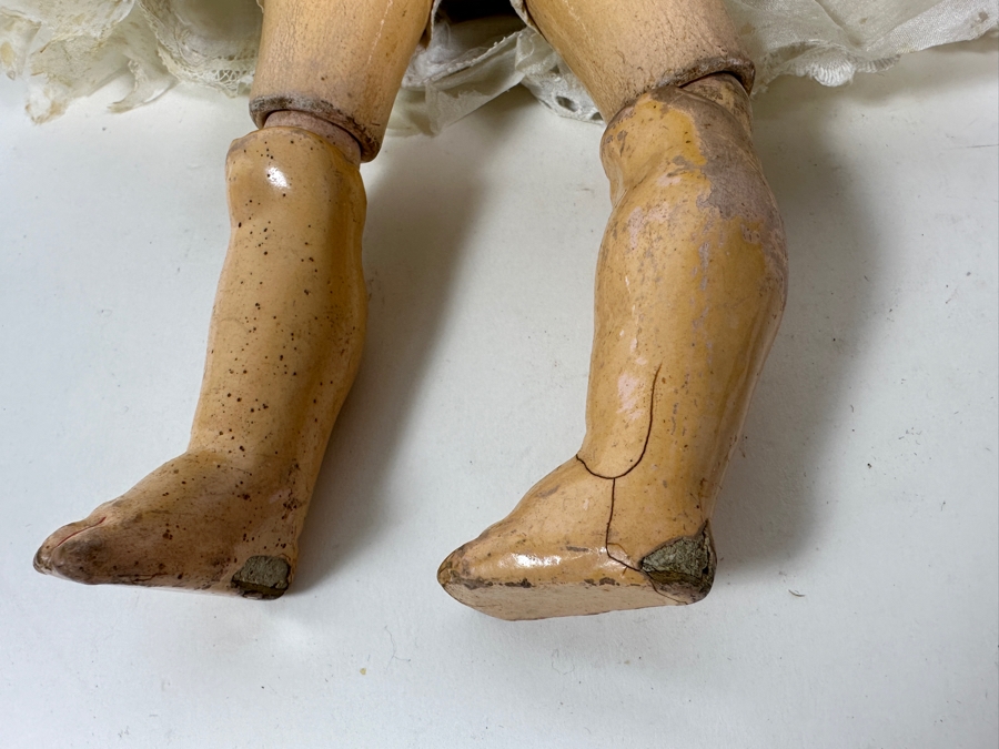 Antique Simon & Halbig Porcelain Head Doll With Composition Body 12'H [Photo 7]