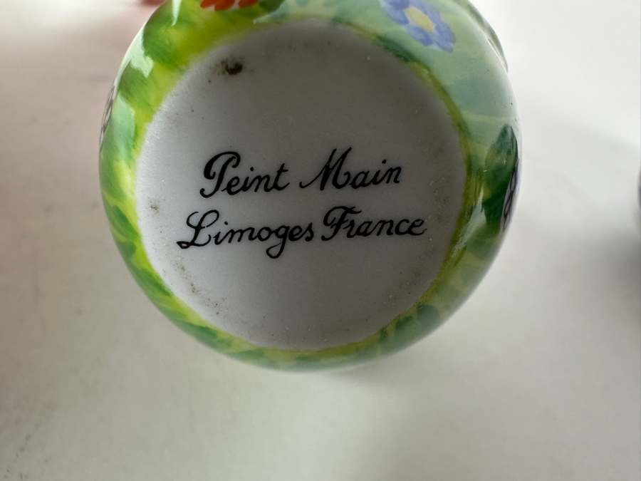 Collection Of Five Vintage Limoges France Hand Painted Porcelain Boxes [Photo 17]