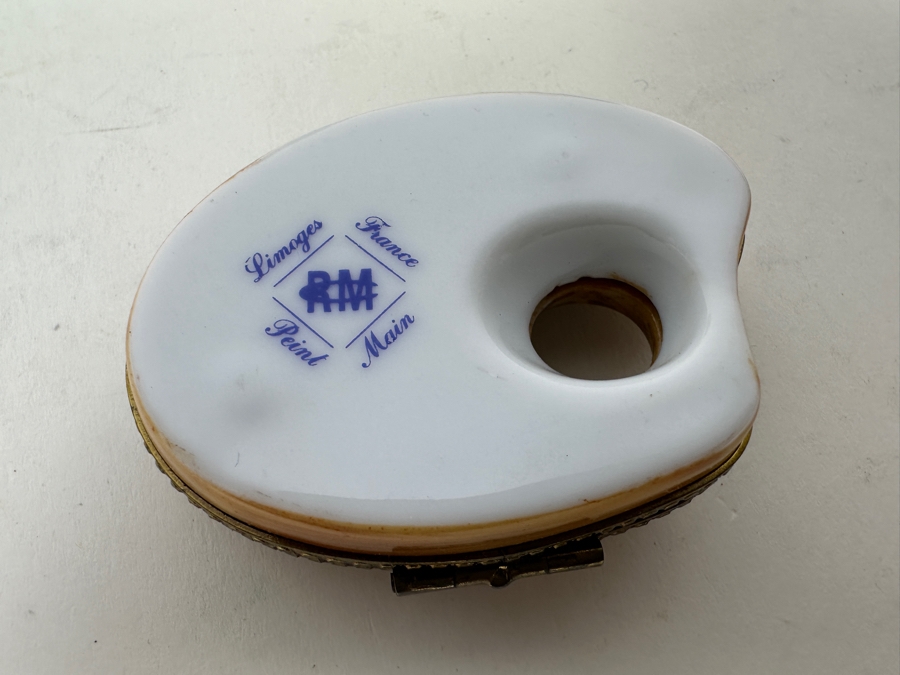 Collection Of Five Vintage Limoges France Hand Painted Porcelain Boxes [Photo 13]