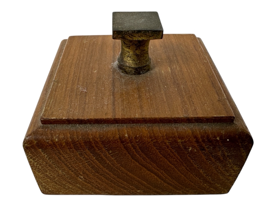 Collectible Piece Of Teakwood From The Deck Of The Battleship Missouri At The Signing Of The Peace Treaty With Japan September 2, 1945