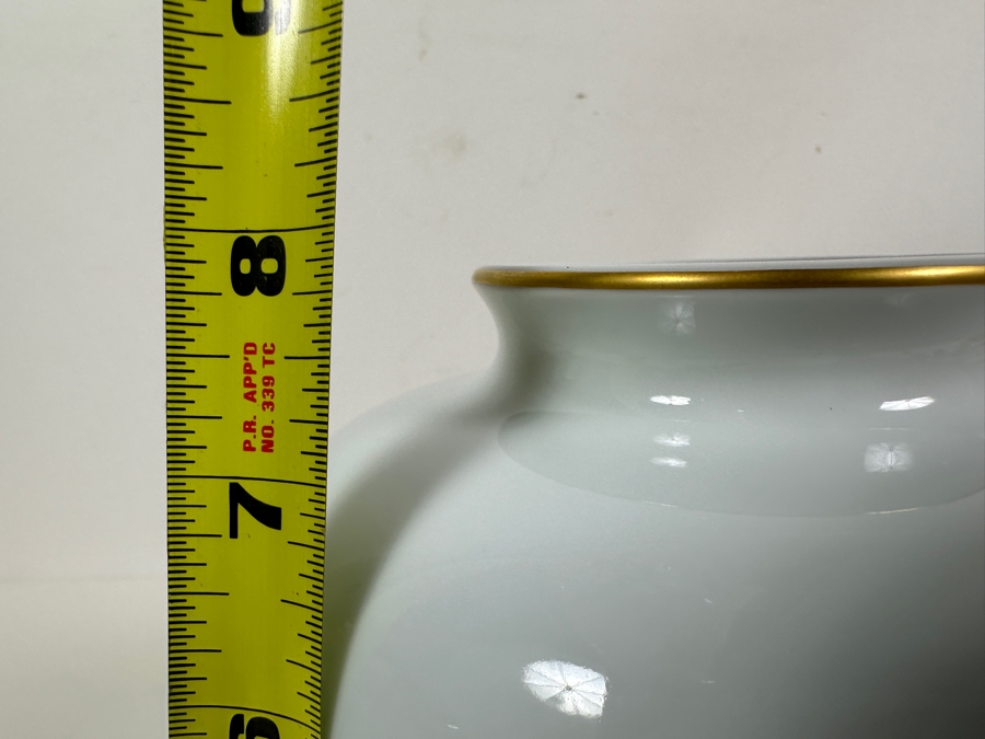 Vintage Japanese Fukagawa Porcelain Vase 8H [Photo 9]