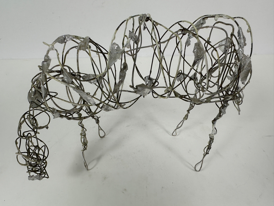 Vintage Metal Wound Wire Horse Sculpture 9W X 6.5H [Photo 5]