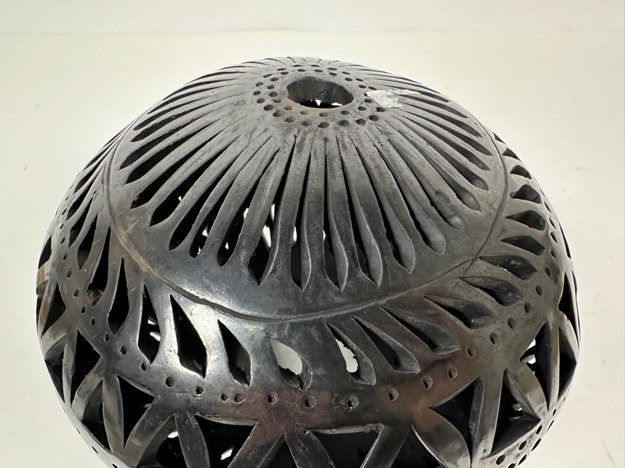 Barro Negro Pottery From Oaxaca Mexico Vase 6H [Photo 7]