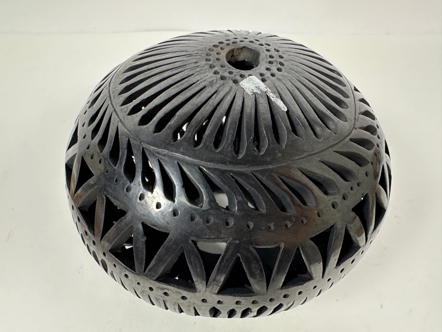 Barro Negro Pottery From Oaxaca Mexico Vase 6H [Photo 5]