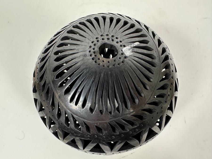 Barro Negro Pottery From Oaxaca Mexico Vase 6H [Photo 6]