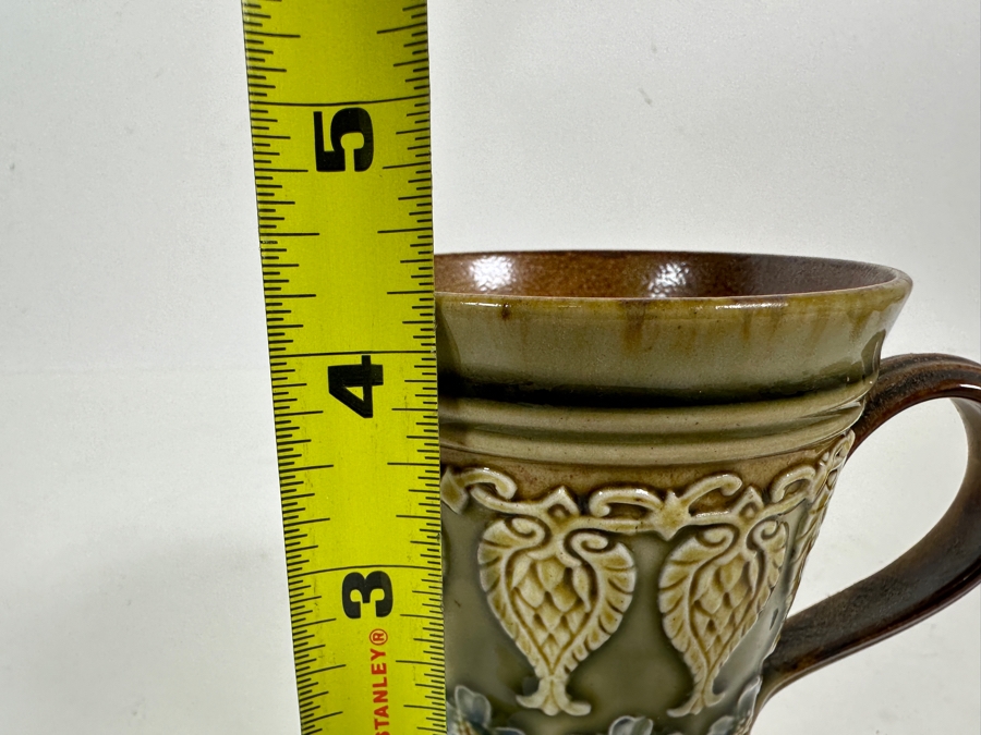 Vintage Doulton Lambeth English Hand Painted Cup 4.25H [Photo 7]