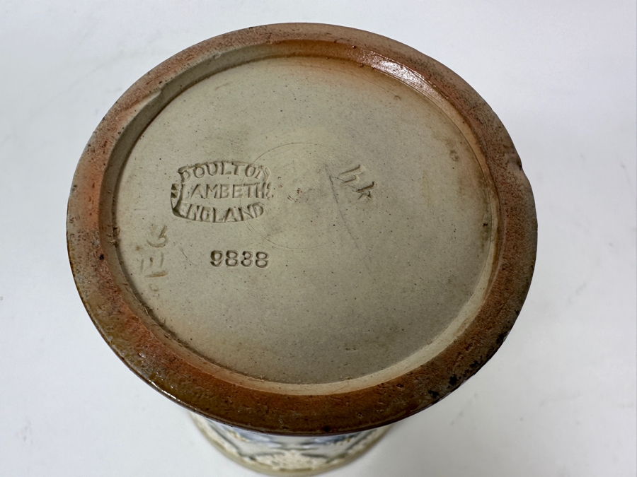 Vintage Doulton Lambeth English Hand Painted Cup 4.25H [Photo 5]